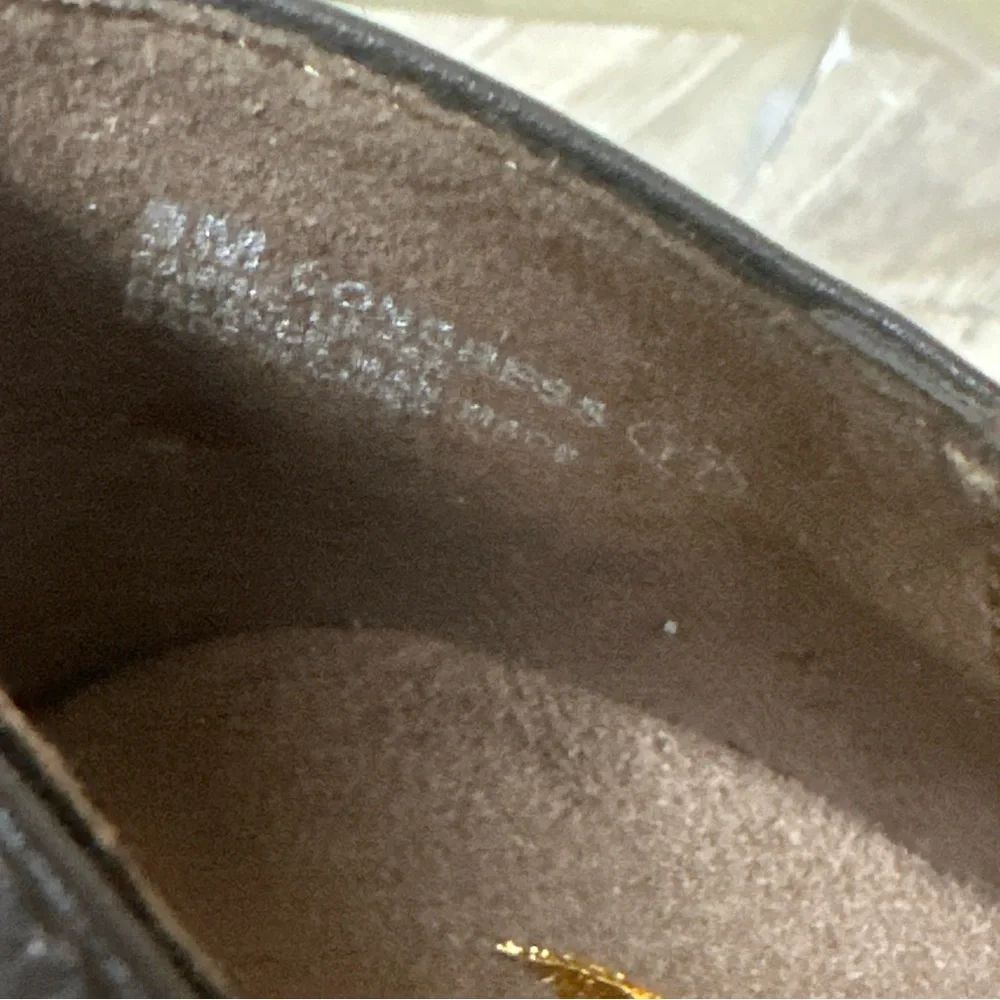 Aerosoles Faux Suede Leather Congress Pumps Womens 9 Brown Bootie Heelrest 3” - Picture 8 of 10